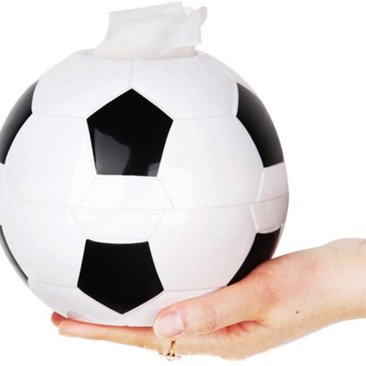 Football Shape Tissue Holder Creative Round Roll Tissue Holder Paper Pumping Box Tissue Box Paper Pot for Home Office Car