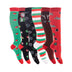 6 Pairs Women's Christmas Socks Holiday Christmas Novel Colorful Patterns