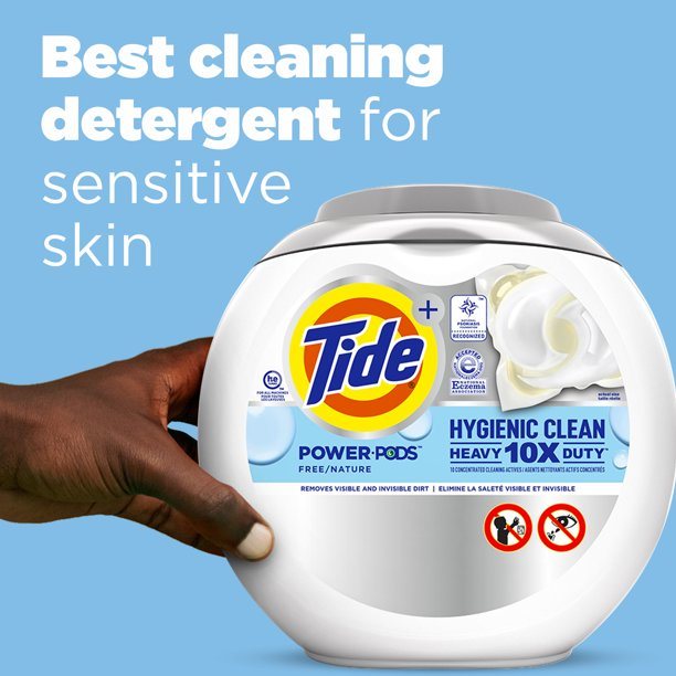 Tide Hygienic Clean Free Power PODS Laundry Detergent;  48 count Unscented