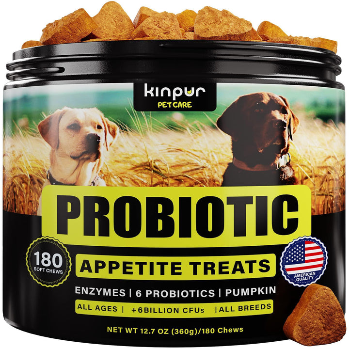 Probiotics for Dogs Support Gut Health Itchy Skin Allergies Yeast Balance Immunity Dog Probiotics and Digestive Enzymes for Small Medium and Large Dogs 180 Probiotic Chews for Dogs Duck Flavor