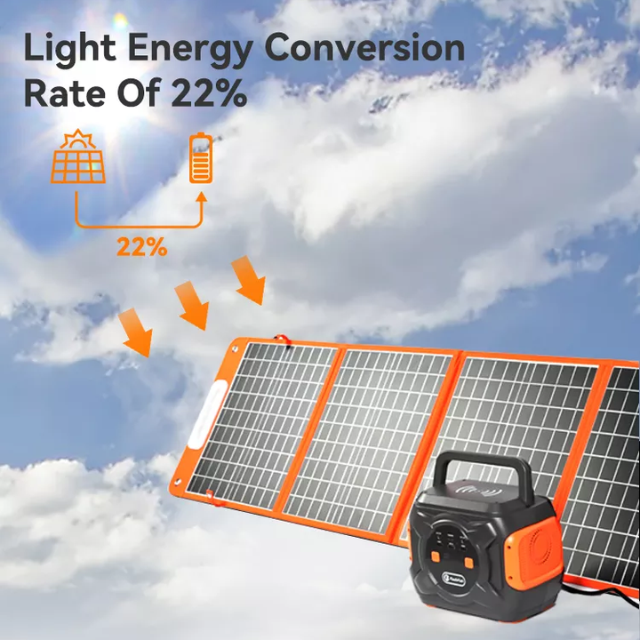 320W Portable Power Station;  Flashfish 292Wh 80000mAh Solar Generator Backup Power With LASHFISH 18V/100W Foldable Solar Panel;  Portable Solar Charger