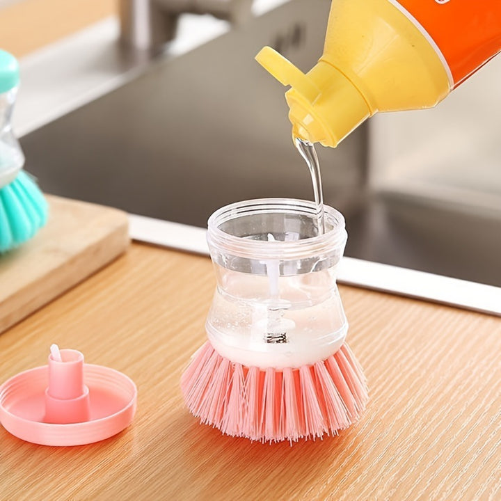 Cleaning Brush; A Multi-functional Brush That Automatically Adds Detergent; Used For Washing Dishes; Brushing Pots; And Brushing Basins