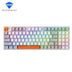 MACHENIKE K500 Wireless Mechanical Keyboard; Tri-mode PBT Key Cap;  20 RGB Lamp Effects;  94 Keycap 2500mAh Battery Red Switch RGB - White